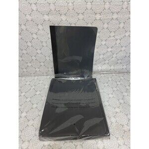 Universal Premium Report Covers 25/Box Clear Front‎ 3 Prong Black School College